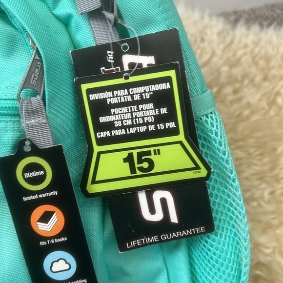 Trans by JanSport 17" Supermax Backpack w/15" Laptop Sleeve - Tropical T… - Picture 8 of 10